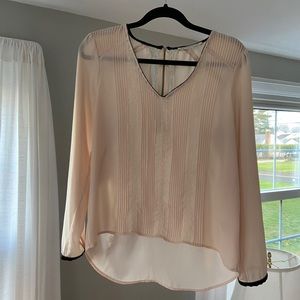 Daniel Rainn Dainty Sheer Lace Blouse